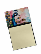 Load image into Gallery viewer, Peacock Sticky Note Holder- Refiilable Desk Accessory Note Pad