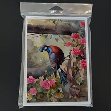 Load image into Gallery viewer, Pheasant Greeting Cards - Blank Note Cards – 8-Pack of Artist-Designed Cards with Envelopes
