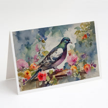 Load image into Gallery viewer, Pigeon Greeting Cards - Blank Note Cards – 8-Pack of Artist-Designed Cards with Envelopes