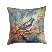 Load image into Gallery viewer, Pigeon Throw Pillow - 14x14 Decorative Pillow – Art for Your Home &amp; Patio
