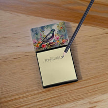 Load image into Gallery viewer, Pigeon Sticky Note Holder- Refiilable Desk Accessory Note Pad
