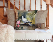 Load image into Gallery viewer, Pigeon Throw Pillow - 14x14 Decorative Pillow – Art for Your Home &amp; Patio