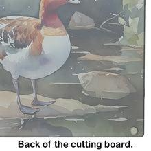 Load image into Gallery viewer, Redhead Duck Glass Cutting Boards – Durable, Decorative Kitchen Art
