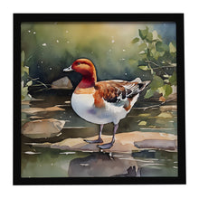 Load image into Gallery viewer, Redhead Duck Framed Metal Print