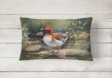 Load image into Gallery viewer, Redhead Duck Throw Pillow