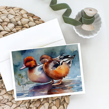 Load image into Gallery viewer, Redhead Duck Greeting Cards - Blank Note Cards – 8-Pack of Artist-Designed Cards with Envelopes