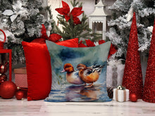 Load image into Gallery viewer, Redhead Duck Throw Pillow - 14x14 Decorative Pillow – Art for Your Home &amp; Patio