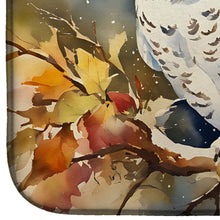 Load image into Gallery viewer, Snowy Owl Dish Drying Mat