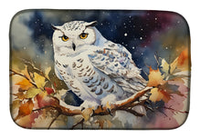 Load image into Gallery viewer, Snowy Owl Dish Drying Mat