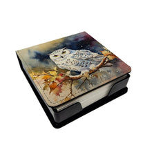 Load image into Gallery viewer, Snowy Owl PU Leather Note Paper Holder