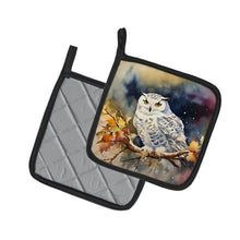 Load image into Gallery viewer, Snowy Owl Pot Holders - Set of 2 Decorative Kitchen Helpers | Made in the USA