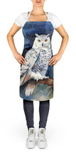 Load image into Gallery viewer, Snowy Owl Apron – Artist-Designed Kitchen, BBQ &amp; Craft Apron