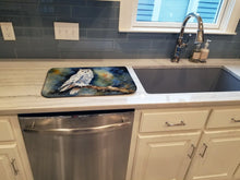 Load image into Gallery viewer, Snowy Owl Dish Drying Mat