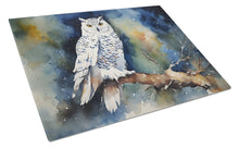 Load image into Gallery viewer, Snowy Owl Glass Cutting Boards – Durable, Decorative Kitchen Art