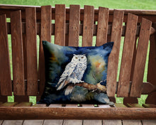 Load image into Gallery viewer, Snowy Owl Throw Pillow - 14x14 Decorative Pillow – Art for Your Home &amp; Patio