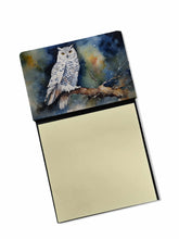 Load image into Gallery viewer, Snowy Owl Sticky Note Holder- Refiilable Desk Accessory Note Pad