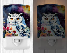 Load image into Gallery viewer, Snowy Owl Ceramic Night Light