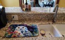 Load image into Gallery viewer, Snowy Owl Dish Drying Mat