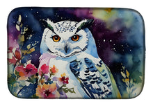 Load image into Gallery viewer, Snowy Owl Dish Drying Mat