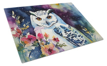 Load image into Gallery viewer, Snowy Owl Glass Cutting Boards – Durable, Decorative Kitchen Art