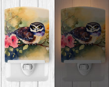 Load image into Gallery viewer, Spectacled Owl Ceramic Night Light