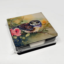Load image into Gallery viewer, Spectacled Owl PU Leather Note Paper Holder