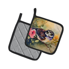 Load image into Gallery viewer, Spectacled Owl Pot Holders - Set of 2 Decorative Kitchen Helpers | Made in the USA