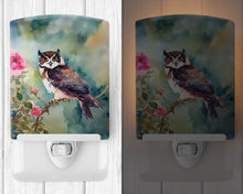 Load image into Gallery viewer, Spectacled Owl Ceramic Night Light