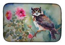 Load image into Gallery viewer, Spectacled Owl Dish Drying Mat