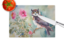 Load image into Gallery viewer, Spectacled Owl Glass Cutting Boards – Durable, Decorative Kitchen Art