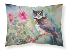Load image into Gallery viewer, Spectacled Owl Standard Pillowcase – Artistic Decorative Front, White Back