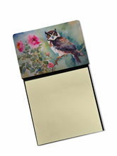 Load image into Gallery viewer, Spectacled Owl Sticky Note Holder- Refiilable Desk Accessory Note Pad