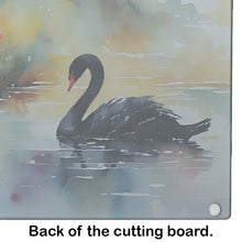Load image into Gallery viewer, Black Swan Glass Cutting Boards – Durable, Decorative Kitchen Art