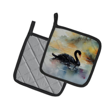 Load image into Gallery viewer, Black Swan Pot Holders - Set of 2 Decorative Kitchen Helpers | Made in the USA
