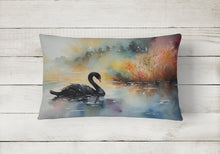 Load image into Gallery viewer, Black Swan Throw Pillow