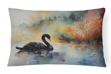Load image into Gallery viewer, Black Swan Throw Pillow