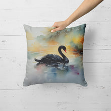 Load image into Gallery viewer, Black Swan Throw Pillow