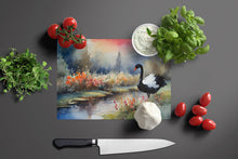 Load image into Gallery viewer, Black Swan Glass Cutting Boards – Durable, Decorative Kitchen Art