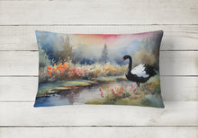 Load image into Gallery viewer, Black Swan Throw Pillow