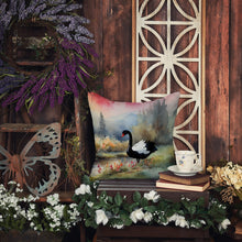 Load image into Gallery viewer, Black Swan Throw Pillow