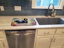 Load image into Gallery viewer, Black Swan Dish Drying Mat