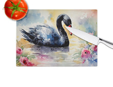 Load image into Gallery viewer, Black Swan Glass Cutting Boards – Durable, Decorative Kitchen Art
