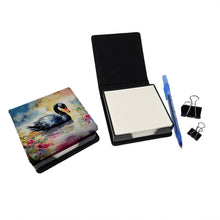 Load image into Gallery viewer, Black Swan PU Leather Note Paper Holder
