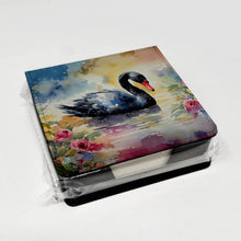 Load image into Gallery viewer, Black Swan PU Leather Note Paper Holder