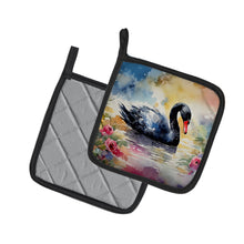 Load image into Gallery viewer, Black Swan Pot Holders - Set of 2 Decorative Kitchen Helpers | Made in the USA