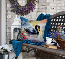 Load image into Gallery viewer, Black Swan Throw Pillow