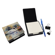 Load image into Gallery viewer, Swan PU Leather Note Paper Holder