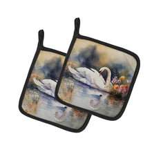 Load image into Gallery viewer, Swan Pot Holders - Set of 2 Decorative Kitchen Helpers | Made in the USA