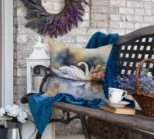 Load image into Gallery viewer, Swan Throw Pillow