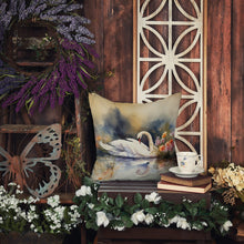Load image into Gallery viewer, Swan Throw Pillow